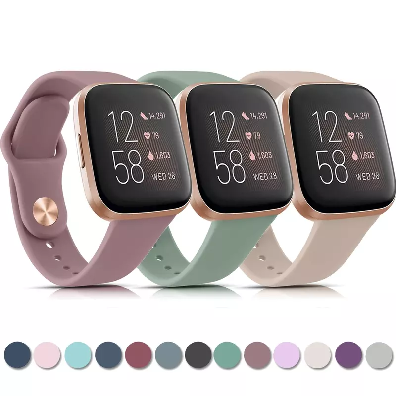 Bracelet de montre en silicone pour Fitbit Versa, Versa 2, Versa 3, Versa 4 Strap, Bracelet de sport pour Fitbit Versa Lite, fouet, Sense2 Band Corre