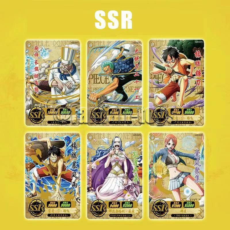 Anime One Piece Cartões para Crianças, Nami Luffy TCG, SR Rare Trading Collection Cartões, Personagem de Anime, Brinquedos Presente, 5 pcs, 25 pcs, 50 pcs