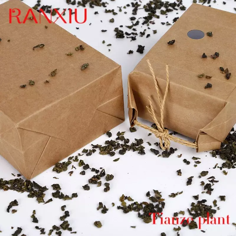 Bolsas de papel kraft de embalaje de arroz con asa, proveedor personalizado de china, 5kg
