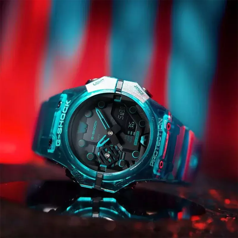 럭셔리 브랜드 G-SHOCK 뉴 GA-B001 시리즈 시계, 금속 케이스, 패션 방수 시계, 다기능 스톱워치, 남성 시계.