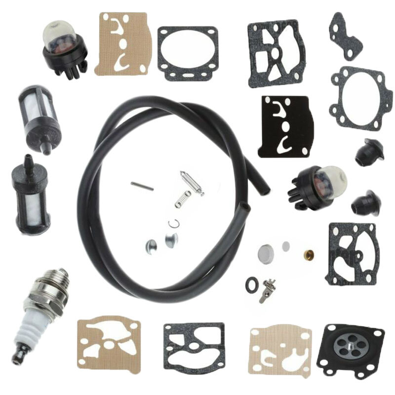 Carburador Repair Kit, Primer Bulb, String Trimmer Tools, Fuel Line, conveniente, durável, FS36, FS40, Stihl, FS44