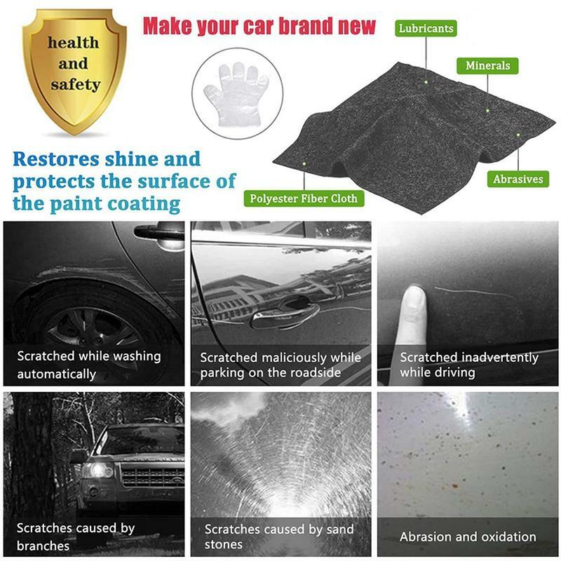 Nano Sparkle Cloth For Car Scratches Deep Cleaning Scratch Repair Cloth Car Maintainance Supplies For Paint Scratches Stubborn