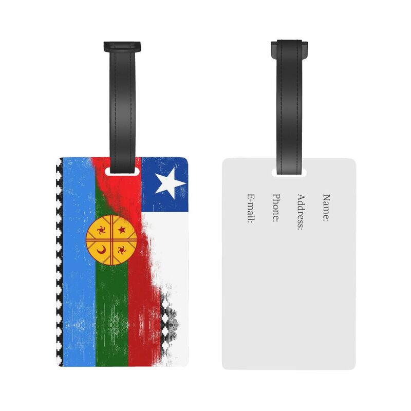 Chile Mapuche Mix, Chilean Native Mapuche Luggage Tags Suitcase Accessories Travel Baggage Boarding Tag Portable Label Holder