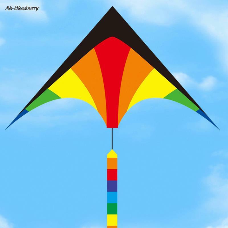 Grote Kleurrijke Prairie Vlieger Vlieger Speelgoed Voor Kinderen Kites Handvat Lijn Outdoor Sport Vliegers Nylon Professionele Vliegers