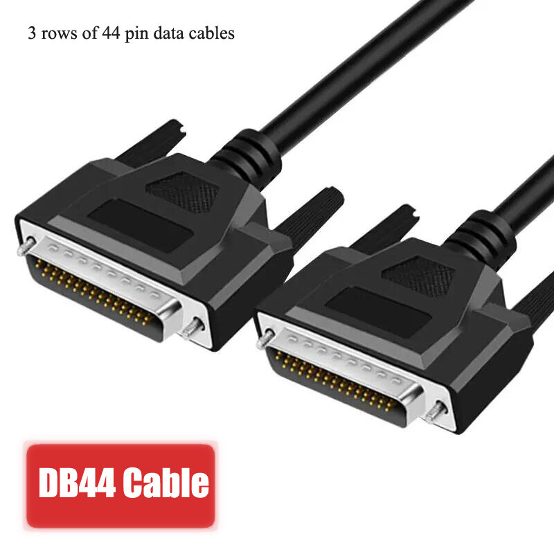 Cable de extensión DB44 macho a hembra, Cable de datos de 3 filas de 44 Pines, Cable de señal de programador CNC de grado Industrial