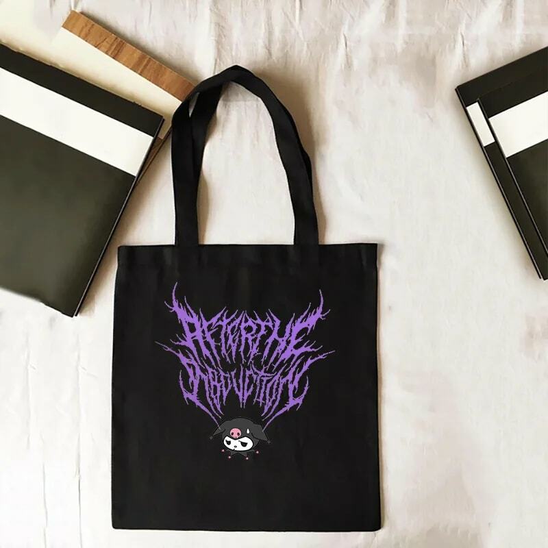 Сумка-тоут в стиле аниме Харадзюку Kawaii Y2k, складная сумка для покупок, женские дизайнерские сумки для покупок, милая сумка для покупок с принтом