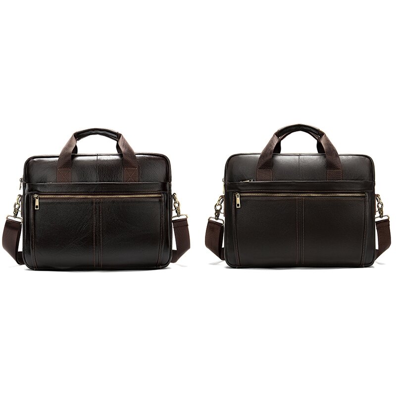 New-Messenger Bag Herren Leder 14 Zoll Laptop tasche Büro Aktentasche Business Tote Umhängetasche tragbare Handtasche für Männer