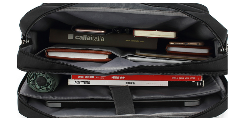 Sac d'affaires pour ordinateur portable 17.3 pouces, porte-documents résistant à l'eau, sacoche à bandoulière pour ordinateur portable pour hommes