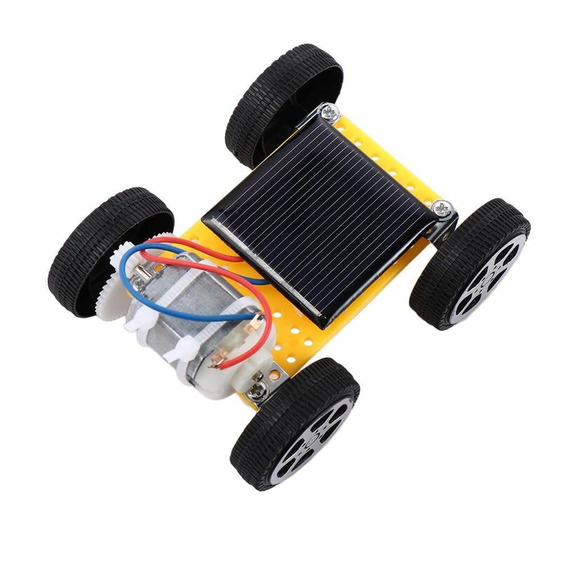 Mainan edukasi lucu, mainan edukasi lucu, percobaan sains DIY Rakitan, Set Kit Robot mobil tenaga surya, mainan energi surya