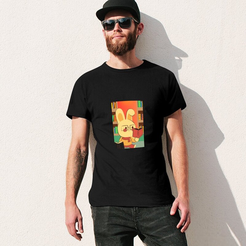 Hund Reding Buch T-Shirt Sommer Tops Schwarze Rohlinge ästhetische Kleidung schwere T-Shirts für Männer