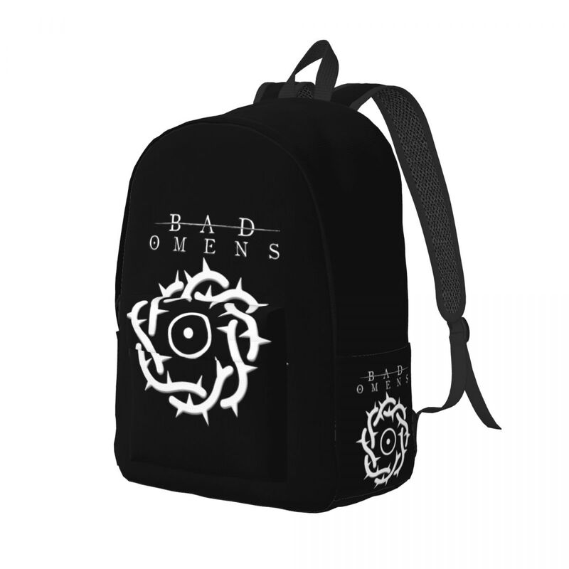 Bad Omens-mochila de Metal para hombre y mujer, morral ligero de trabajo para estudiantes, bolso de hombro para Universidad