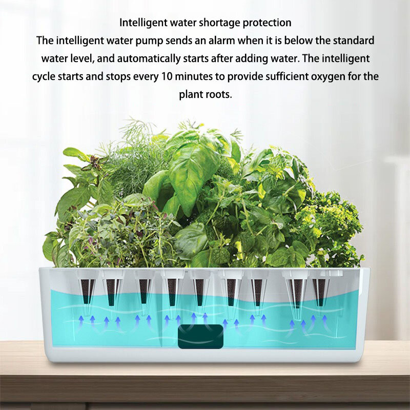 Sistema de cultivo hidropónico inteligente, maceta para invernadero, sistema aeróbico, equipo Vertical de jardinería, macetas para plantas hidropónicas pequeñas