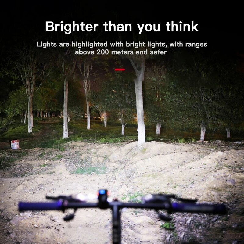 جديد LED دراجة ضوء 1000LM USB قابلة للشحن عرض الطاقة الجبلية الطريق الدراجة الجبهة مصباح يدوي الدراجات المعدات