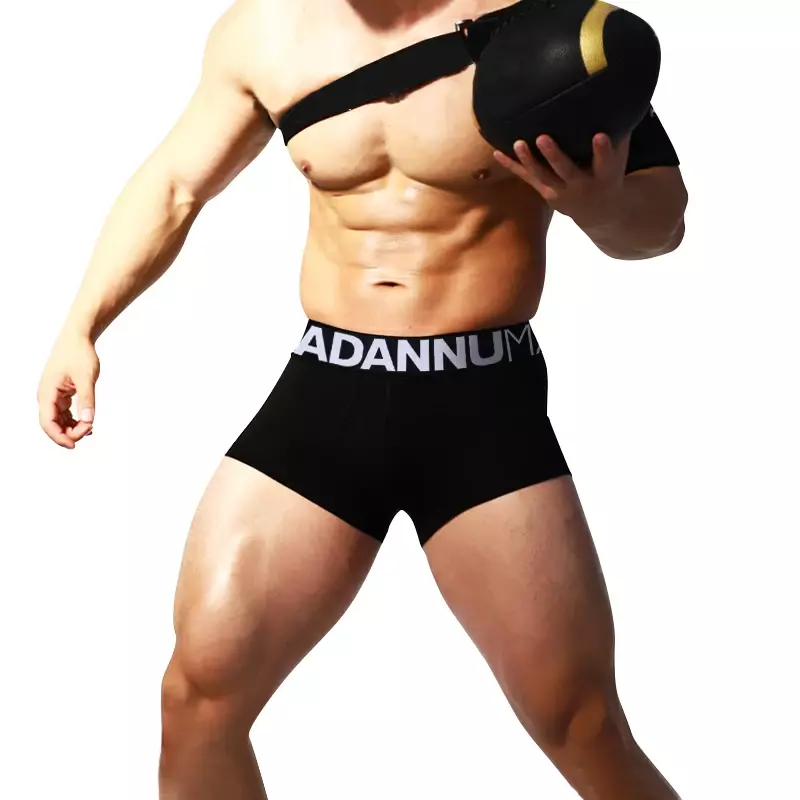 ใหม่นักมวยชายชุดชั้นในผ้าฝ้ายเซ็กซี่ผู้ชายกางเกงขาสั้นผู้ชายกางเกง Boxer Soft Breathable กางเกงในชาย Boxershorts U กระเป๋านูน