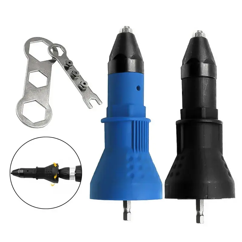 Electric Rivet Nut Gun Pull Drill Riveting Machine Conversion Adapter for Cordless Rivet Nozzle Tool Multifunctional Nail Gun
