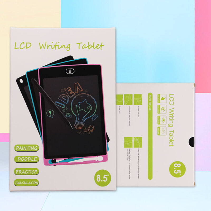 Portátil Eletrônico LCD Escrita Tablet, Placa Ultra-Fina, Digital Desenho Tablet, Almofadas de Escrita, 4.4 ", 6.5", 8.5"