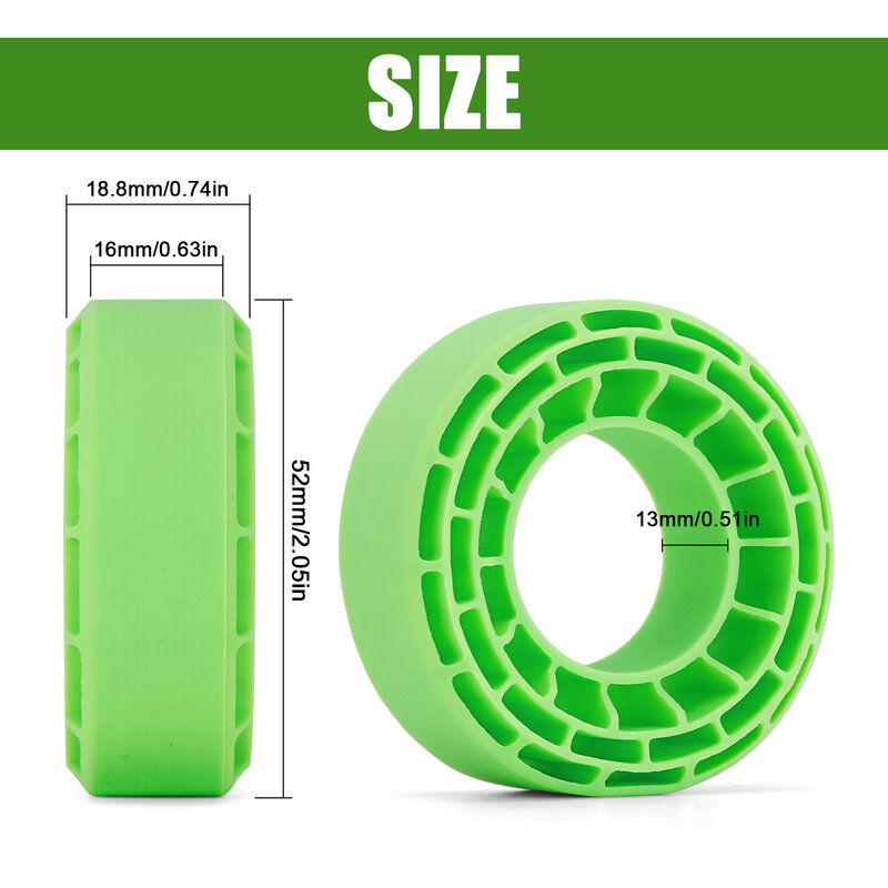 INJORA-insertos de goma de silicona para neumáticos, 4 piezas, 56-58mm x 24mm, 1,0"