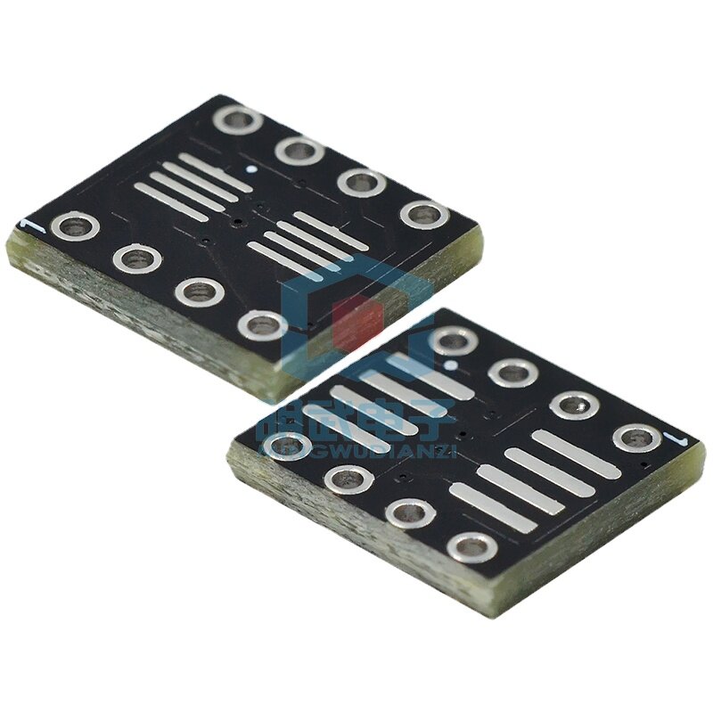 10PCS Lead-free So/msop/tssop/soic/sop8 untuk Dip8 lebar tubuh sempit adaptor papan PCB 8pin