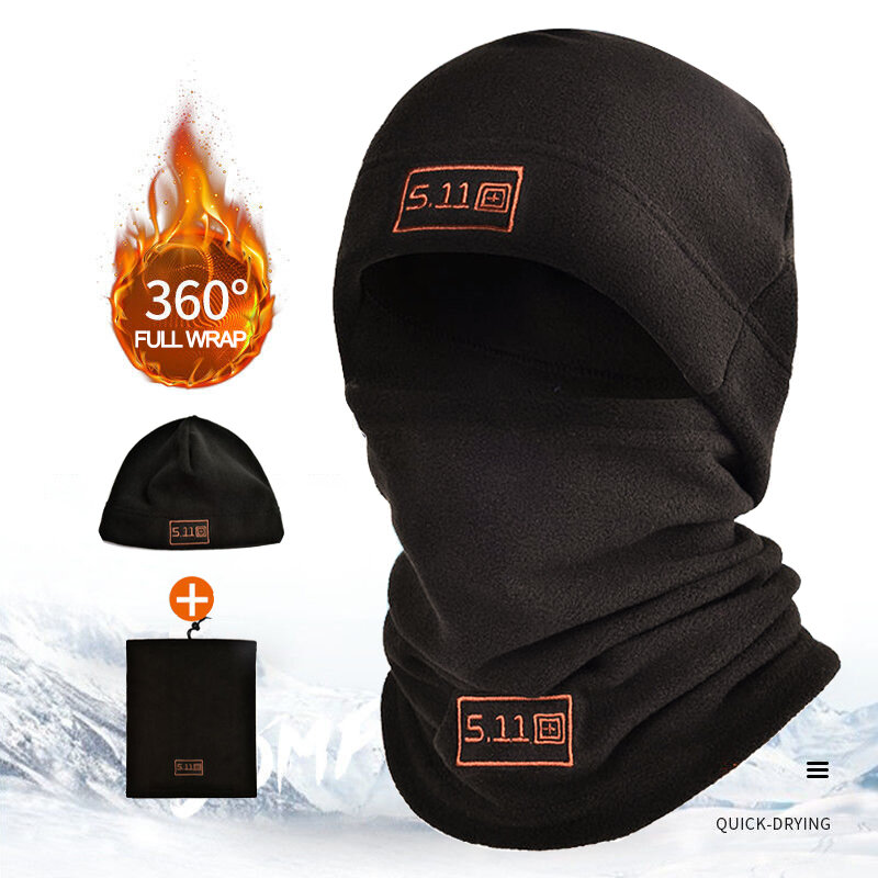 Ensemble bonnet et écharpe thermiques Smile, cagoule chaude, chauffe-cou, sport, cyclisme, ski, hiver