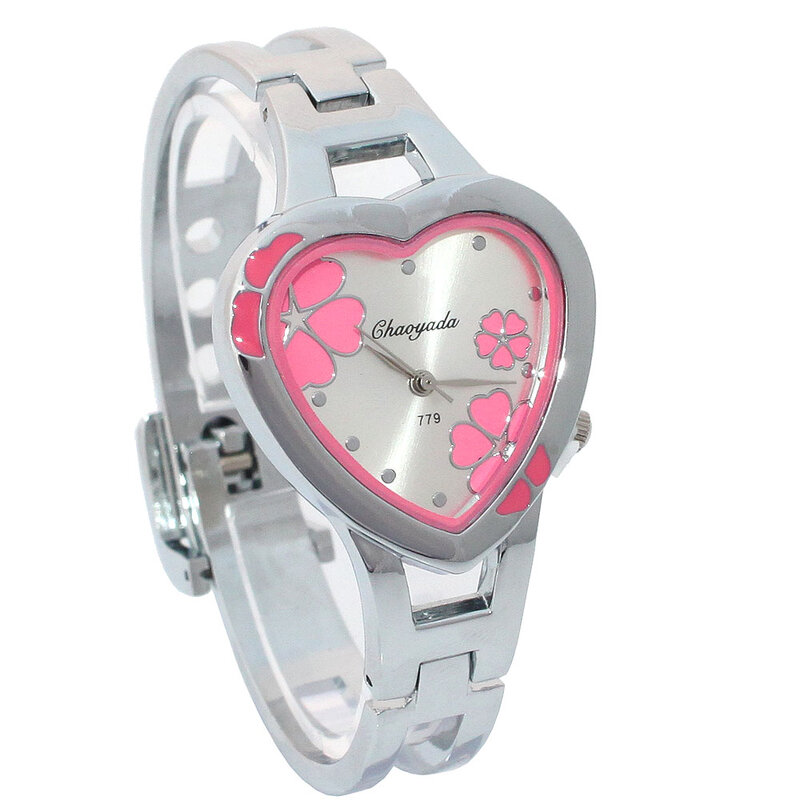 신제품 블링 크리스탈 여성 시계, 패션 여성 팔찌 시계, 스틸 레이디 쿼츠 손목 시계, 손목 시계, 여성 D4