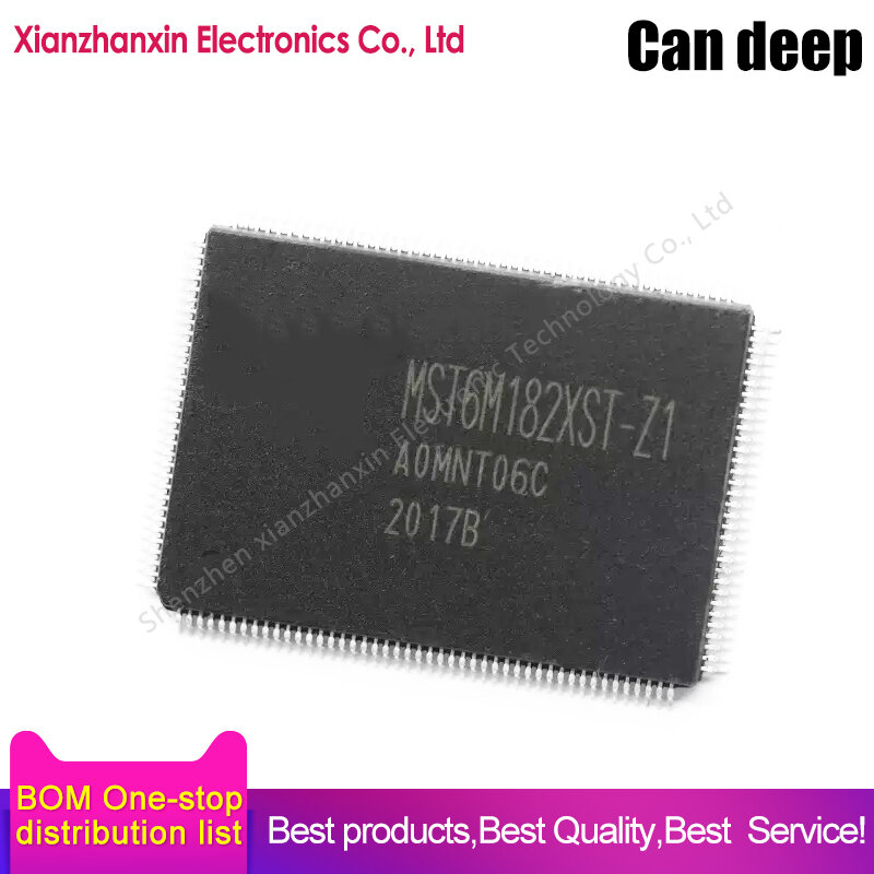 1pcs/lot MST6M182XST-Z1 MST6M182XST QFP128 LCD TV decoder chip