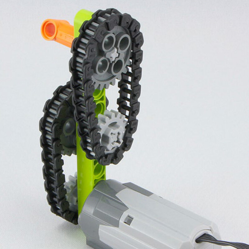 Legoeds-compatible Technical Tracks and Wheels Pack Gears and Axle Set Tank Chain Crawler for 3711 3873 57518 88323 15379 14696