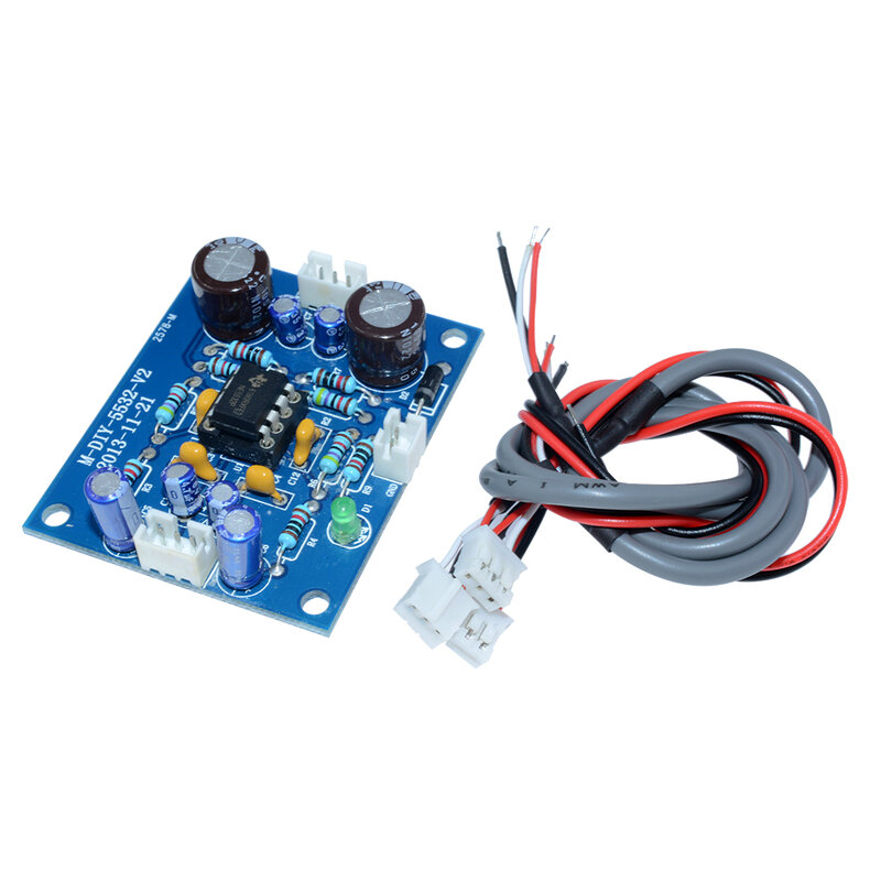 Papan amplifier NE5532 OP-AMP, papan Preamplifier Bluetooth sinyal Preamplifier HIFI dalam stok