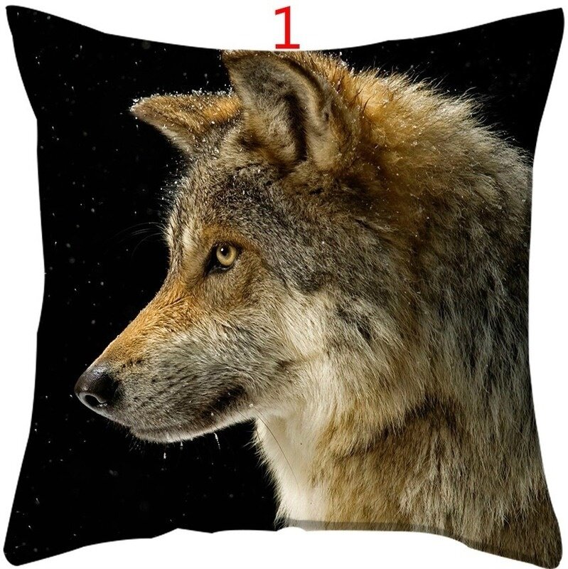 Home Decor Pillowcases Car Animal Wolf Sofa Cushion Bedroom Pillow Cover