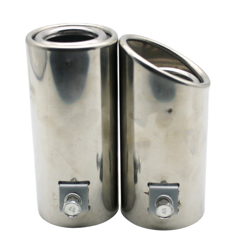 Exhaust Pipe Tip Car Auto Muffler Steel Stainless Trim Tail Tube Auto Replacement Parts Exhaust Systems Mufflers Vehicle
