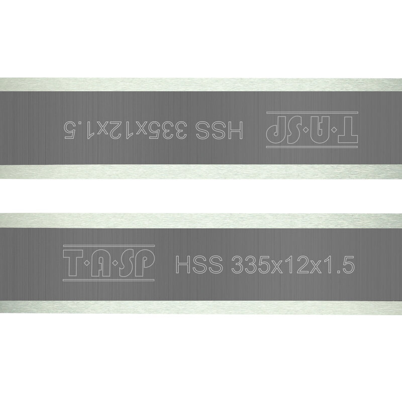 Lame de rabot en HSS 335 x 12 x 1,5 mm, Pour  pour Hitachi P13F 1800 W, 2 Pièces