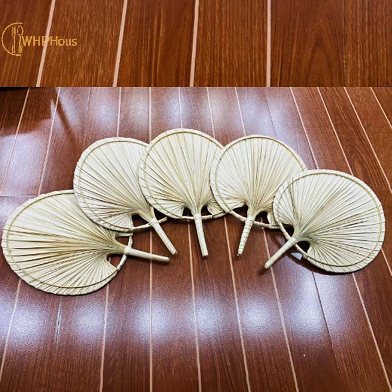 Abanico de estilo chino hecho a mano, ventilador trenzado de bambú Natural Retro, ventilador de mano de refrigeración de verano, artesanías de arte tejidas, decoraciones para el hogar, nuevo