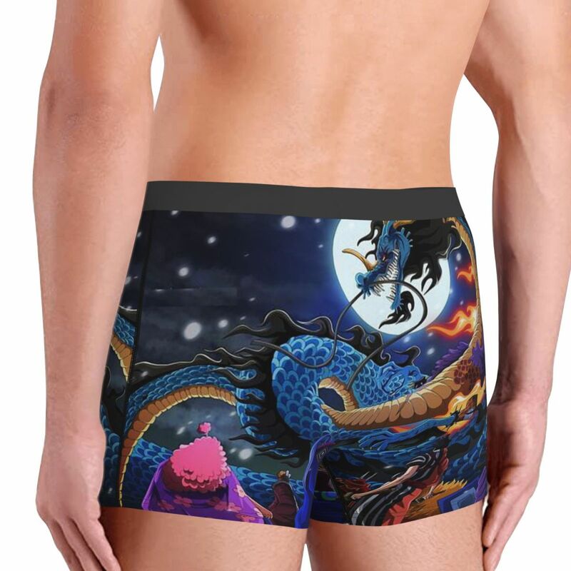 Kaidou Men Boxer Briefs Highly Breathable Underpants High Quality Print Shorts Birthday Gifts