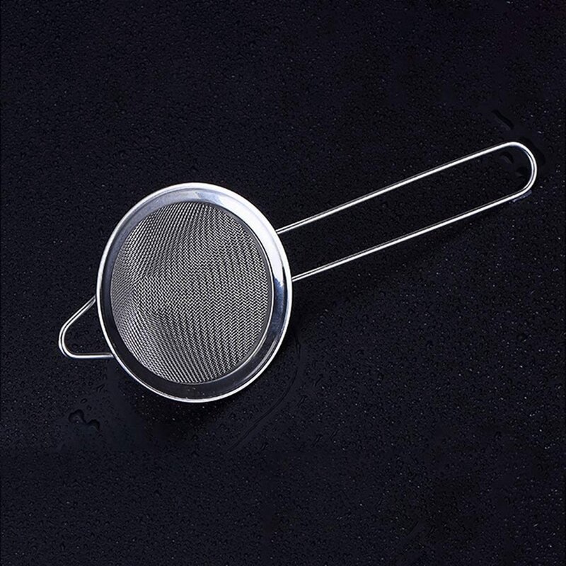 Tea Strainer, 3.3 Inch Fine Mesh Sieve Strainer Stainless Steel Mesh Strainer With Handle For Strain Drain And Rinse