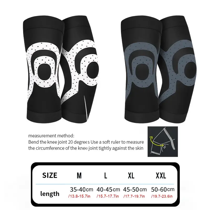 1PCS Sport Kneepad Silica Gel Non-slip Knee Pads Running Yoga Kneelet Protective Ventilation Knit Nylon High Elasticity