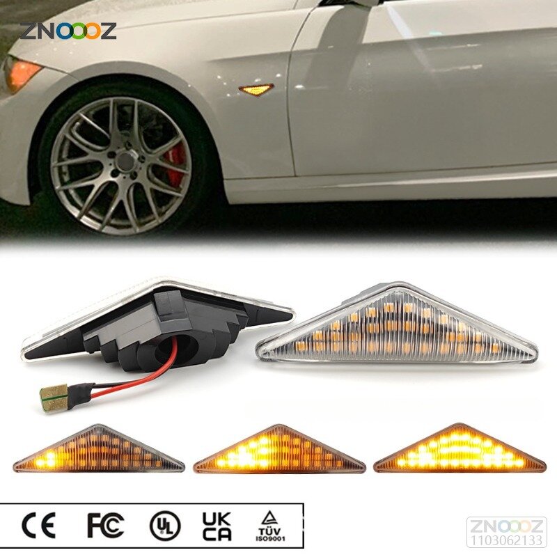 Luz LED intermitente lateral para coche, indicador dinámico de señal de giro para Ford MONDEO 3, MK3, FOCUS 1, MK1