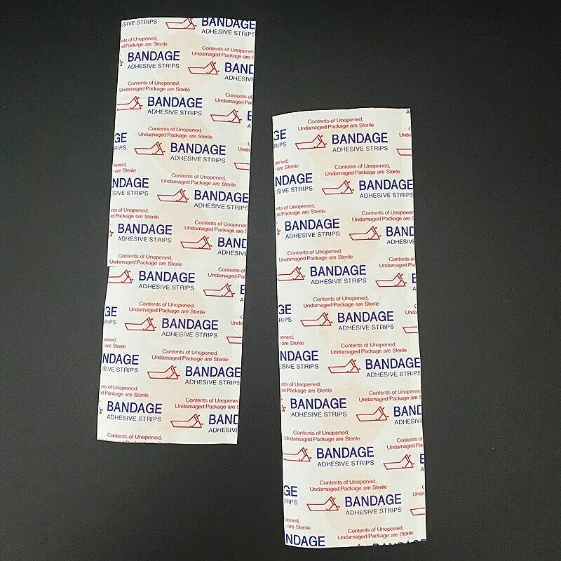 50 Buah/Set Plester Luka Lingkaran Warna Kulit PE Bantuan Pita Bundar PU Transparan Strip Perban Pakaian Medis