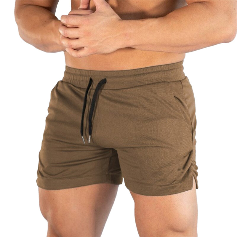 Pantalones cortos deportivos para hombre, Shorts transpirables de malla de talla grande, para correr y playa, a la moda, de verano, M-XL