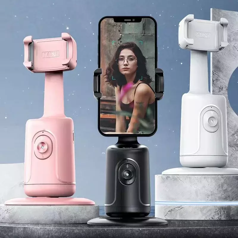 Xiaomi-AI Smart Phone Camera Mount, Acompanhamento de Movimento Ajustável 360 °, Estabilizador Gimbal, Live Streaming, Selfie, Vlog, Suporte de Tiro