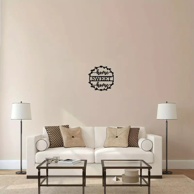 Artigianato Wall Art Decor Home Sweet Home Logo, regalo interni casa camera da letto soggiorno Decor soggiorno camera da letto Decor Sticker murale
