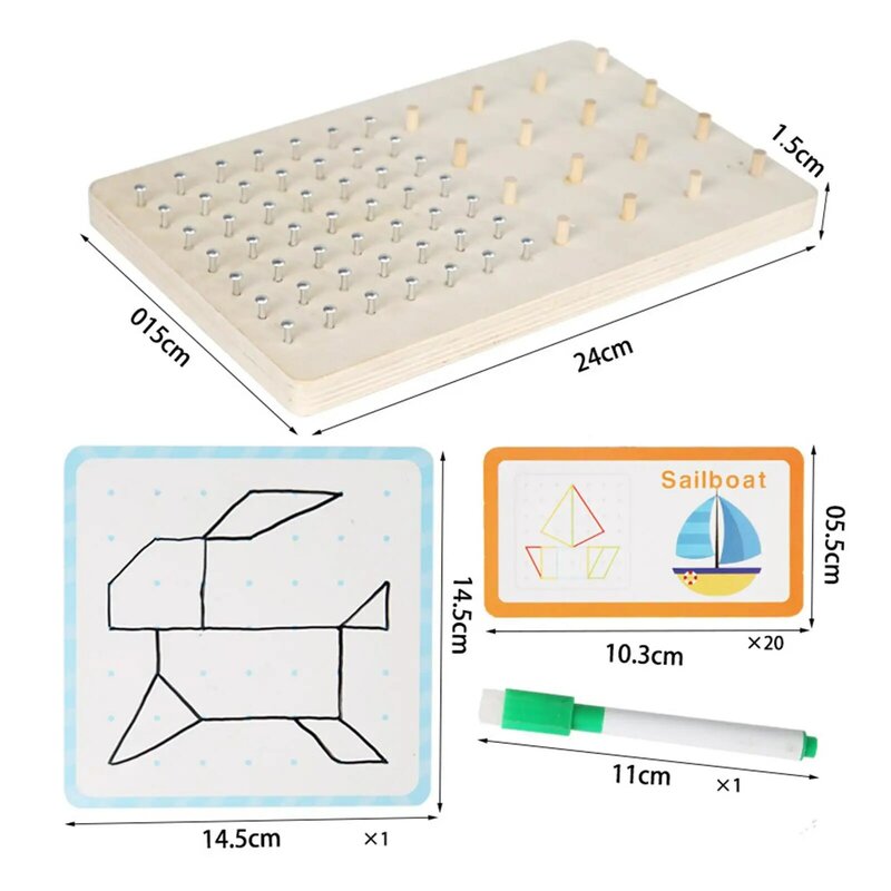 Деревянная игрушка геодоска для развития мозга, игрушка «сделай сам», геодоска для маленьких мальчиков, девочек, детей
