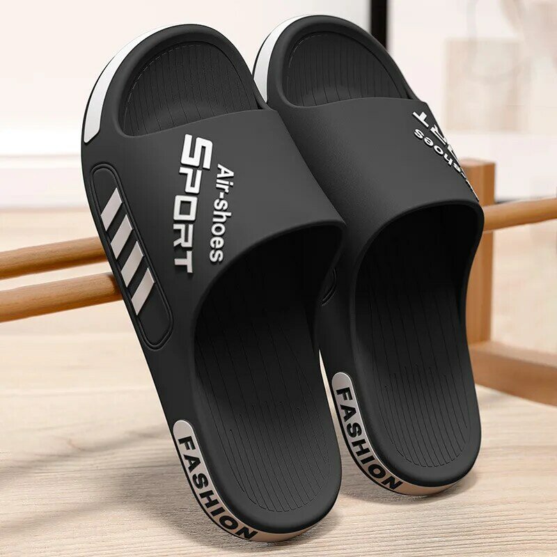 2024 New Summer Men's Slippers women Sandals Indoor Outdoor Sandal Couple Soft Sole Slides Men Flip-flops Big Size 36-49 zapatos