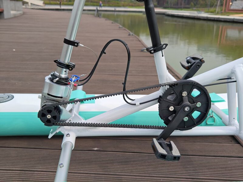 Vélo Aquatique Gonflable et Flottant pour Enfant et Adolescent, Bicyclette à Pédales