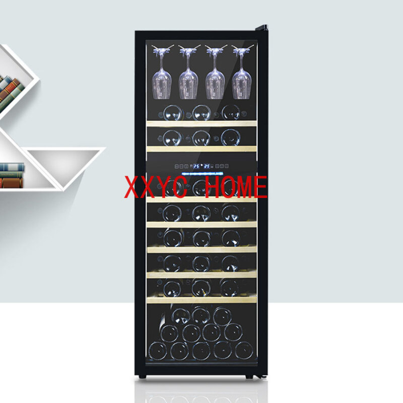Refrigerador individual pequeño para casas, Cubo de almacenamiento negro, barra termostática, gabinete, muebles de Galss Szafka