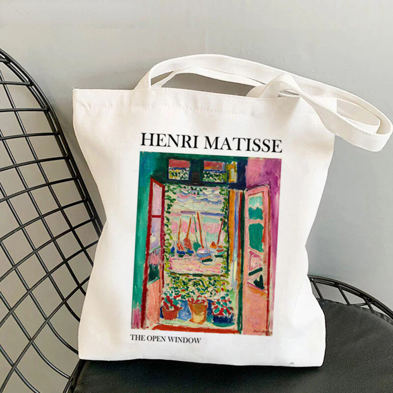 Borsa Shopper donna henry Matisse borsa a tracolla Harajuku Shopping borsa Shopper in tela borsa da ragazza borsa a tracolla borsa da donna borsa da spiaggia