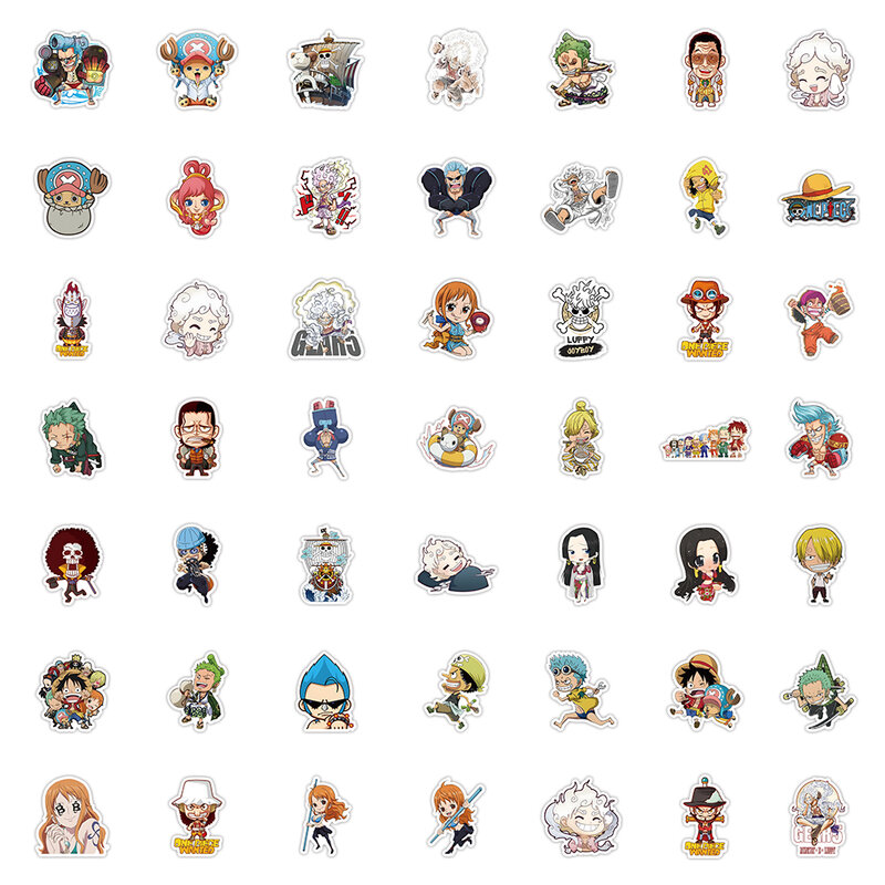 10/30/50/100pcs Cute ONE PIECE Cartoon Stickers Kawaii Aesthetic Decals Laptop Phone Car Diary Stationery Toy Sticker for Kids