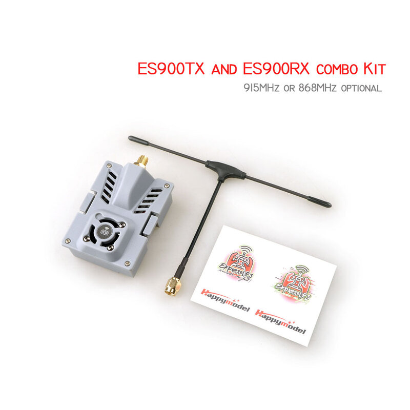Happymodel ELRS EES900TX (módulo) S900RX Micro (receptor de 915MHz, Firmware ExpressLRS para Dron de carreras RC FPV de largo alcance