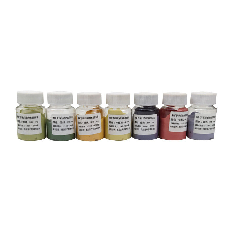 50g Ceramic Concentrated Glaze Pigment Underglaze Color Coloring Agent Medium Temperature Ceramic Art Painting Tool