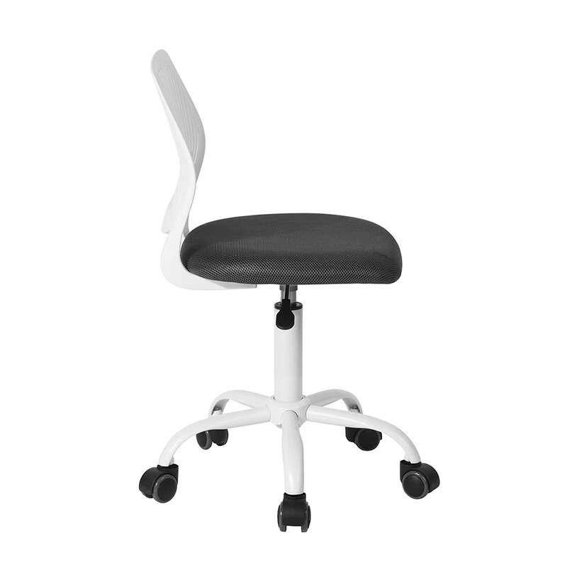 เก้าอี้สำนักงานพลาสติกสีขาวและทันสมัยสำหรับงานที่สะดวกสบาย | เก้าอี้ทำงานมีสไตล์และเหมาะกับการทำงานในแบบสีเทาและสีขาว | ทันสมัย