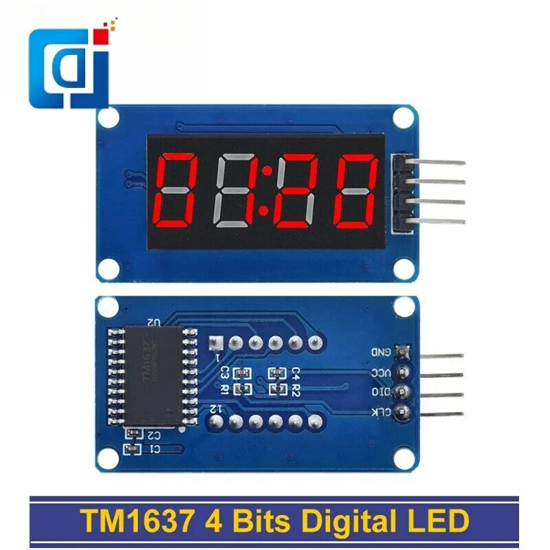 TM1637 4-bitowy cyfrowy moduł wyświetlacza LED do arduino 7 Segment 0.36 Cal zegar czerwona anoda cztery szeregowe płyta sterownicza opakowanie