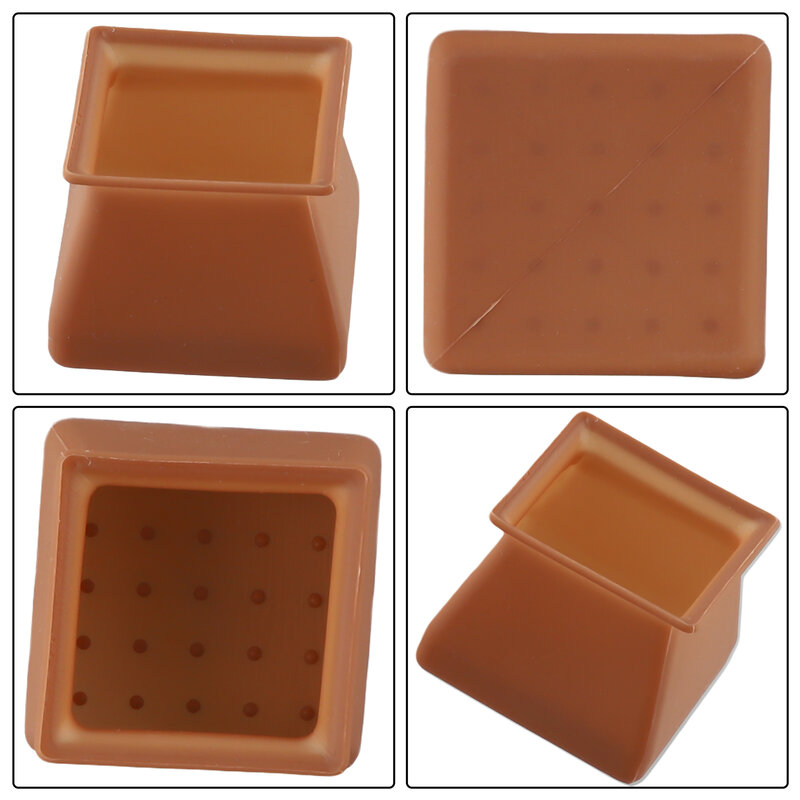 None Cover Chair Foot Pad None Feet Cover Food Grade Silicone Furniture Pads Silicone 3.7*3.7*3cm High Quality